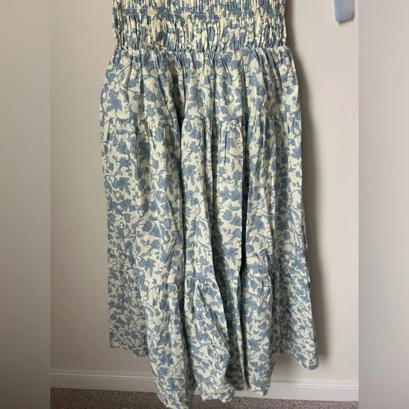 Viral En Saison Chinoiserie floral bow midi dress - Picture 5 of 6